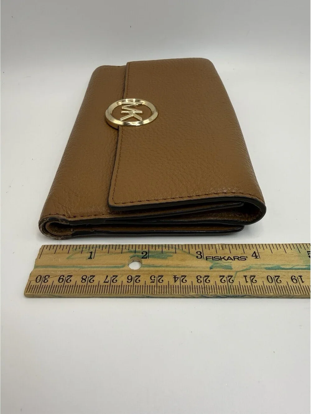Michael Kors Women's Lillie Large Leather Carryall Wallet Acorn